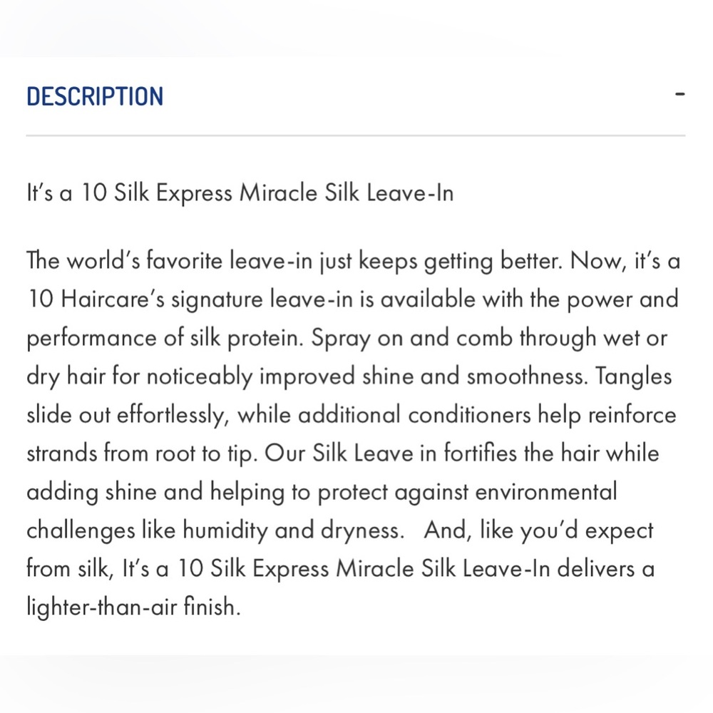 NEW It’s a 10 Silk Express Miracle Leave In Product - Picture 8 of 14